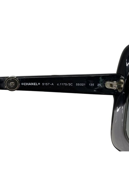 Chanel Sunglasses Acetate Black Silver Eyewear main image 5